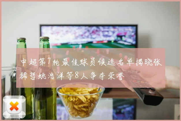 中超第7轮最佳球员候选名单揭晓张稀哲姚浩洋等8人争夺荣誉